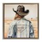 Stupell Industries Glam Desert Cowgirl Floater Framed Canvas Wall Art Design by Amanda Greenwood